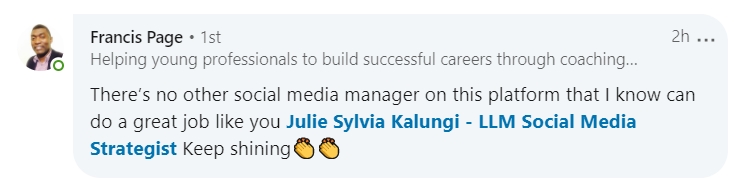 Francis Page K-Web Social Testimonial